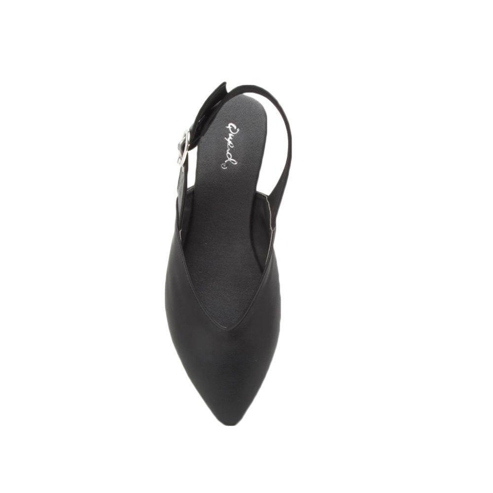 Black Slingback Flats - Picture 4 of 4